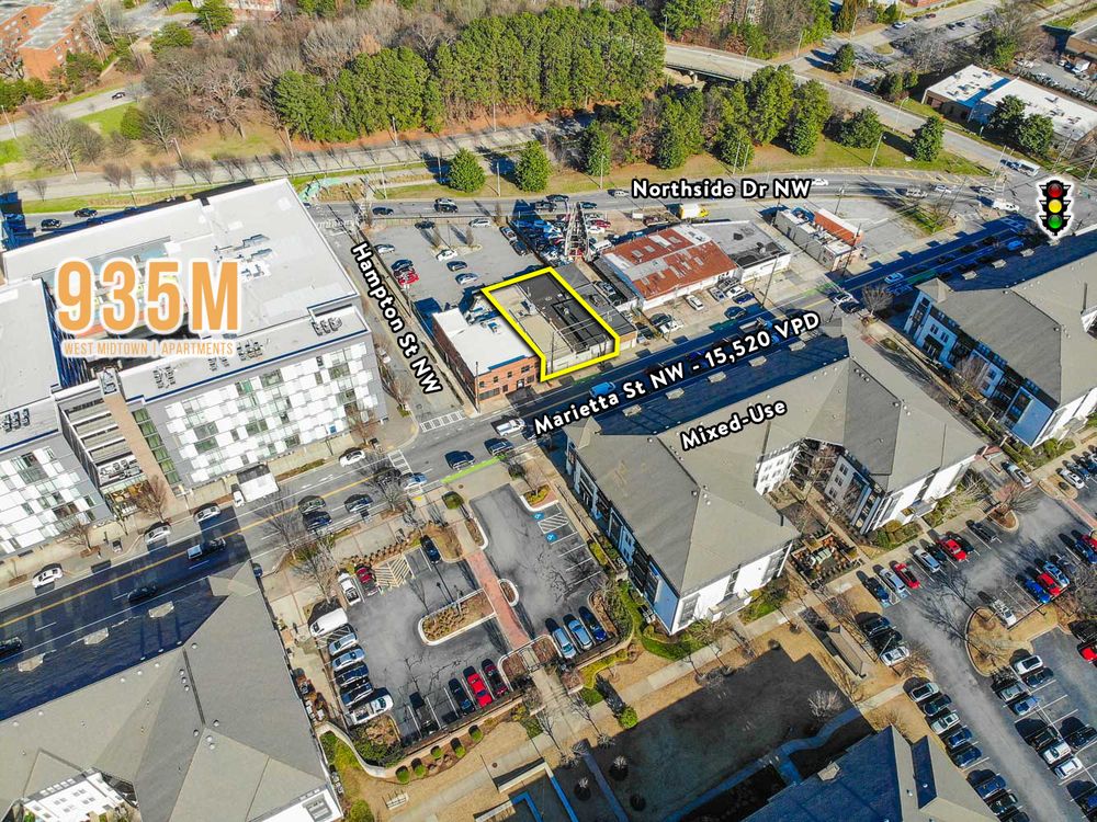 Live-Work Opportunity in Heart of West Midtown | ± 5,200 SF | Showroom/ Industrial/ Loft-Office: 903 & 905 Marietta St NW, Atlanta, GA 30318